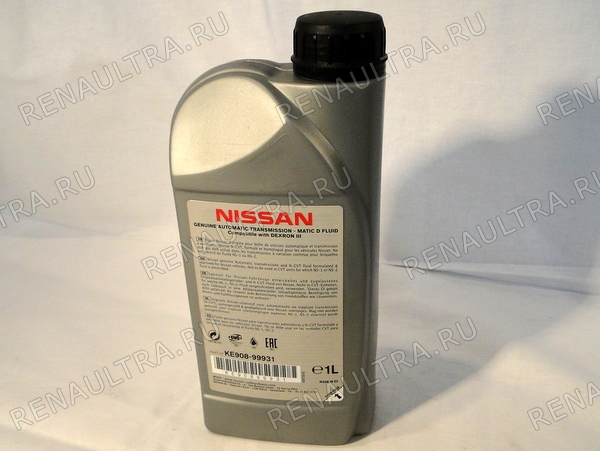Фото запчасти рено renault parts, nissan ниссан: МАСЛО АКПП Nissan MATIC Fluid D/N DIII Код производителя KE90899931R Производитель NISSAN