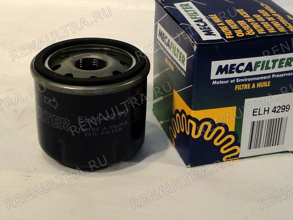 Фото запчасти рено renault parts, nissan ниссан: Фильтр масляный Код производителя ELH4299 Производитель MECAFILTER