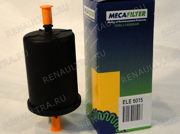 Фото запчасти рено renault parts, nissan ниссан: Фильтр топливный (пластик) Код производителя ELE6015 Производитель MECAFILTER