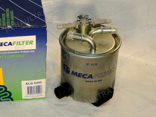 Фото запчасти рено renault parts, nissan ниссан: Топливный фильтр Код производителя ELG5345 Производитель MECAFILTER